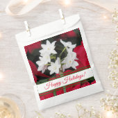 Holiday Paperwhites und Red Poinsettias Geschenktütchen (Ausgeschnitten)