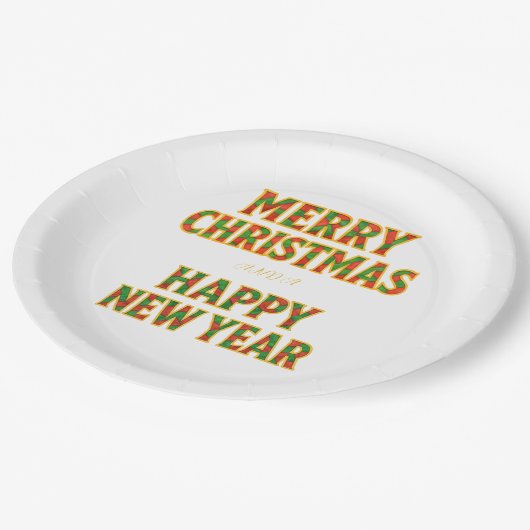 Holiday Pappteller (Schrägansicht)