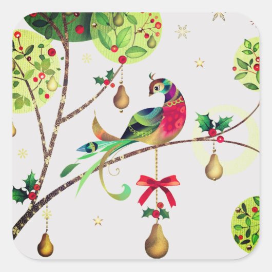 Holiday Partridge Stickers (Vorderseite)