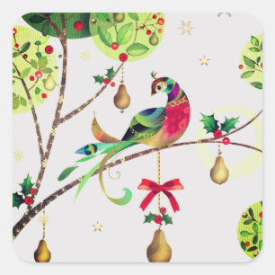 Holiday Partridge Stickers