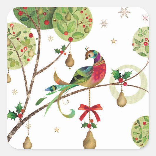 Holiday Partridge Stickers (Vorderseite)