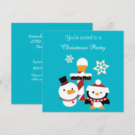 Holiday Party am Nordpol Pinguin Einladung