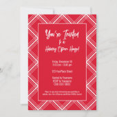 Holiday Party - Einfach Red White Sox Download Einladung (Vorderseite)