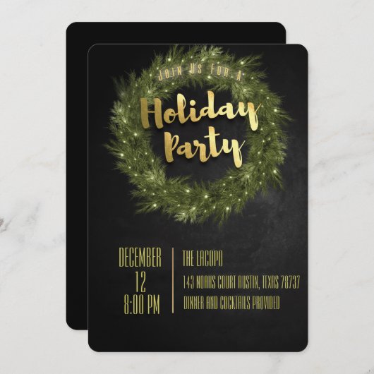 Holiday Party Einladung Custom Company Party ! (Vorne/Hinten)