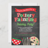 Holiday-Party Einladung zur Tötung von Keramik (Vorderseite)