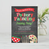 Holiday-Party Einladung zur Tötung von Keramik (Stehend Vorderseite)