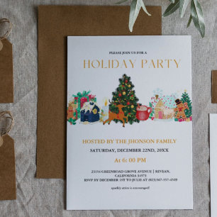HOLIday Party Familienfeier Party Feiertagskarte