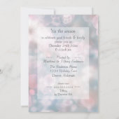 Holiday Party Funkelnd Pink Champagne Bokeh Einladung (Rückseite)