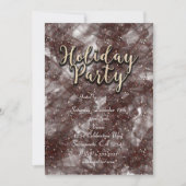 Holiday Party Glittery Glam Einladungen (Vorderseite)