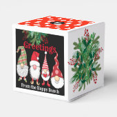 Holiday Party Gnome Gevor Box & Keepake Ornament Geschenkschachtel (Rückseite)