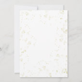 Holiday Party Gold-Kalligraphie Einladung (Rückseite)