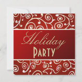 HOLIDAY PARTY INVITATION CUPCAKE WIRBEL EINLADUNG (Vorderseite)