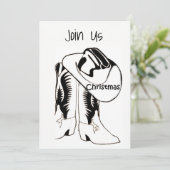 ***HOLIDAY PARTY**** INVITATIONEN LÄNDERCHRISTLER EINLADUNG (Stehend Vorderseite)