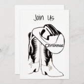 ***HOLIDAY PARTY**** INVITATIONEN LÄNDERCHRISTLER EINLADUNG (Vorne/Hinten)