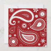 Holiday Party Modernes Red Corporate Weihnachtsfes Einladung (Rückseite)