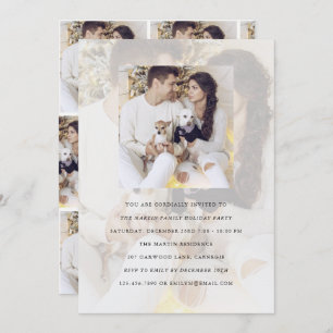 Holiday Party Multi Foto Einladung mit Overlay