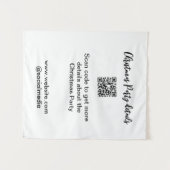Holiday party Scan QR code details website social  Wandteppich (Vorderseite (Horizontal))
