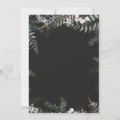 Holiday Pastel Greenery Weihnachtsfeier Party Einl Einladung (Rückseite)