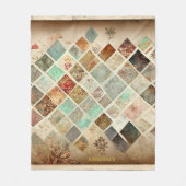 Holiday Pastel Patch Cosy Fleecedecke (Vorderseite)