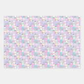 Holiday Pastel Winter Bears Geschenkpapier Set (Vorderseite)