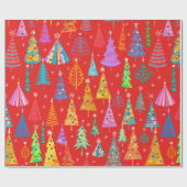 Holiday Pattern, Christmas Dekoration. Forest Geschenkpapier (Flach)