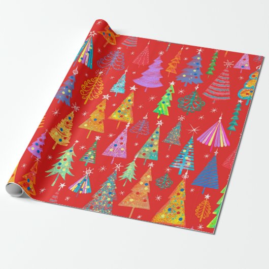 Holiday Pattern, Christmas Dekoration. Forest Geschenkpapier (Ungerollt)
