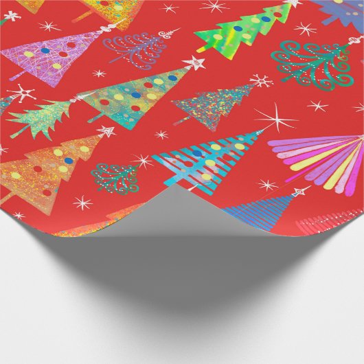 Holiday Pattern, Christmas Dekoration. Forest Geschenkpapier (Ecke)