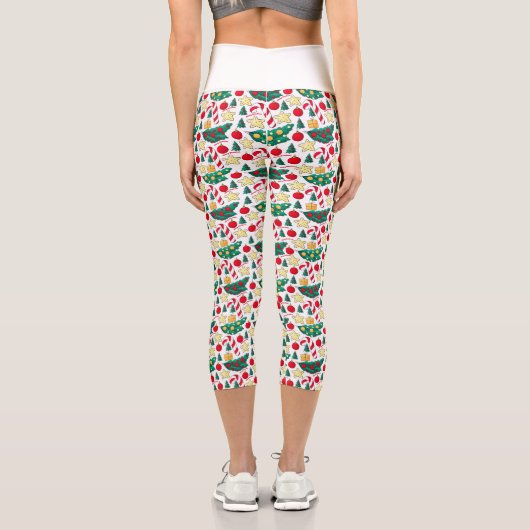 Holiday Pattern High Waisted Capris (Rückseite)