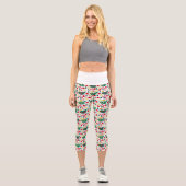 Holiday Pattern High Waisted Capris (Vorderseite)