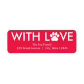 Holiday Paws EDITABLE COLOR Liebe (Vorne)