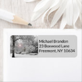 Holiday Peace Snowsun Rück-Adressetikett (Insitu)