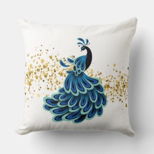 Holiday Peacock Pillow Kissen