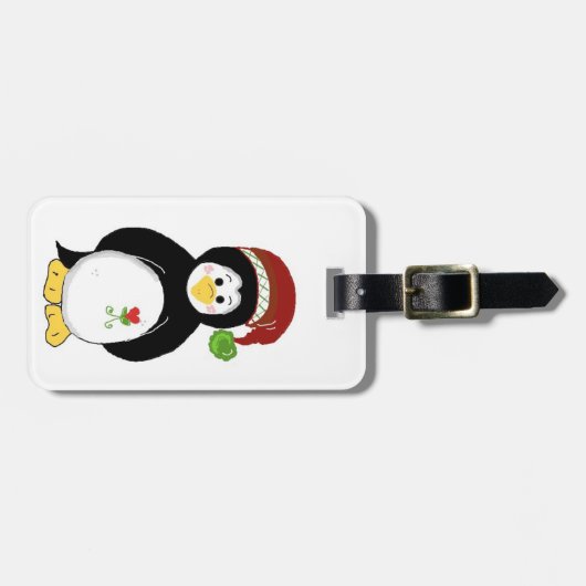 Holiday Penguin Gepäckanhänger (Vorderseite horizontal)
