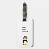 Holiday Penguin Gepäckanhänger (Rückseite vertikal)