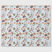 Holiday Penguins Geschenkpapier (Flach)