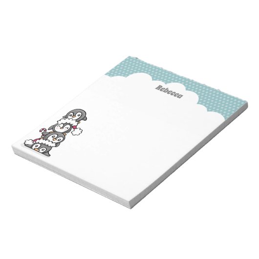 Holiday Penguins Notizblock (Rotiert)