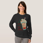 Holiday Peppermint Candy Cane Coffee Graphic Tees (Vorne ganz)