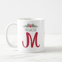 Holiday Personalisiert Monogram Kaffeetasse