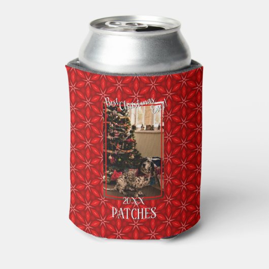 Holiday Pet Foto Vorlage Best Christmas Ever Dosenkühler (Kanne Rückseite)