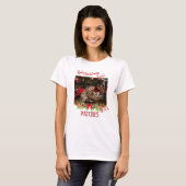 Holiday Pet Foto Vorlage Best Christmas Ever T-Shirt (Vorne ganz)