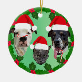 Holiday Pets Keramik Ornament (Vorne)