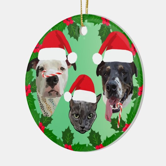 Holiday Pets Keramik Ornament (Links)