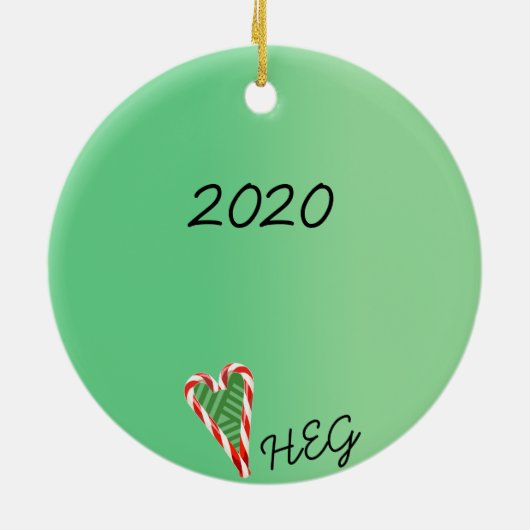 Holiday Pets Keramik Ornament (Hinten)