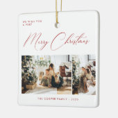 Holiday Photo Card | Modern Christmas Keramikornament (Links)