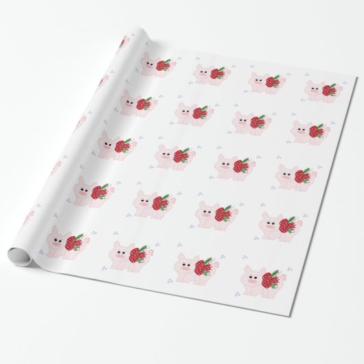 Holiday Piglet Geschenkpapier (Ungerollt)