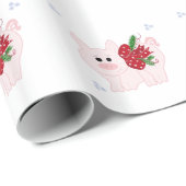 Holiday Piglet Geschenkpapier (Rolleneckpunkt)
