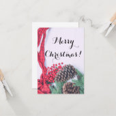 Holiday Pine Cine Collection Karte (Vorderseite/Rückseite Beispiel)