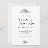 Holiday Pine Cone Wedding Einladung (Vorderseite)