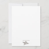 Holiday Pine Cone Wedding Einladung (Rückseite)