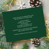 Holiday Pine Tree Forest Watercolor Moving Ankündigung